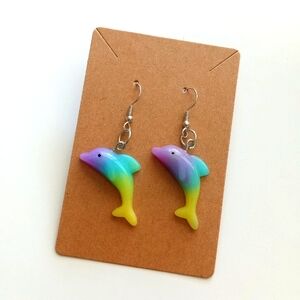 Colorful Dolphin Earrings